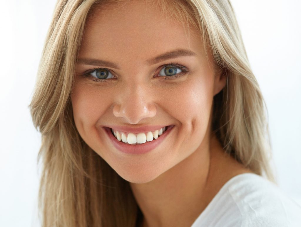 Beauty Woman Portrait Girl With Beautiful Face Smiling Love Your Smile 