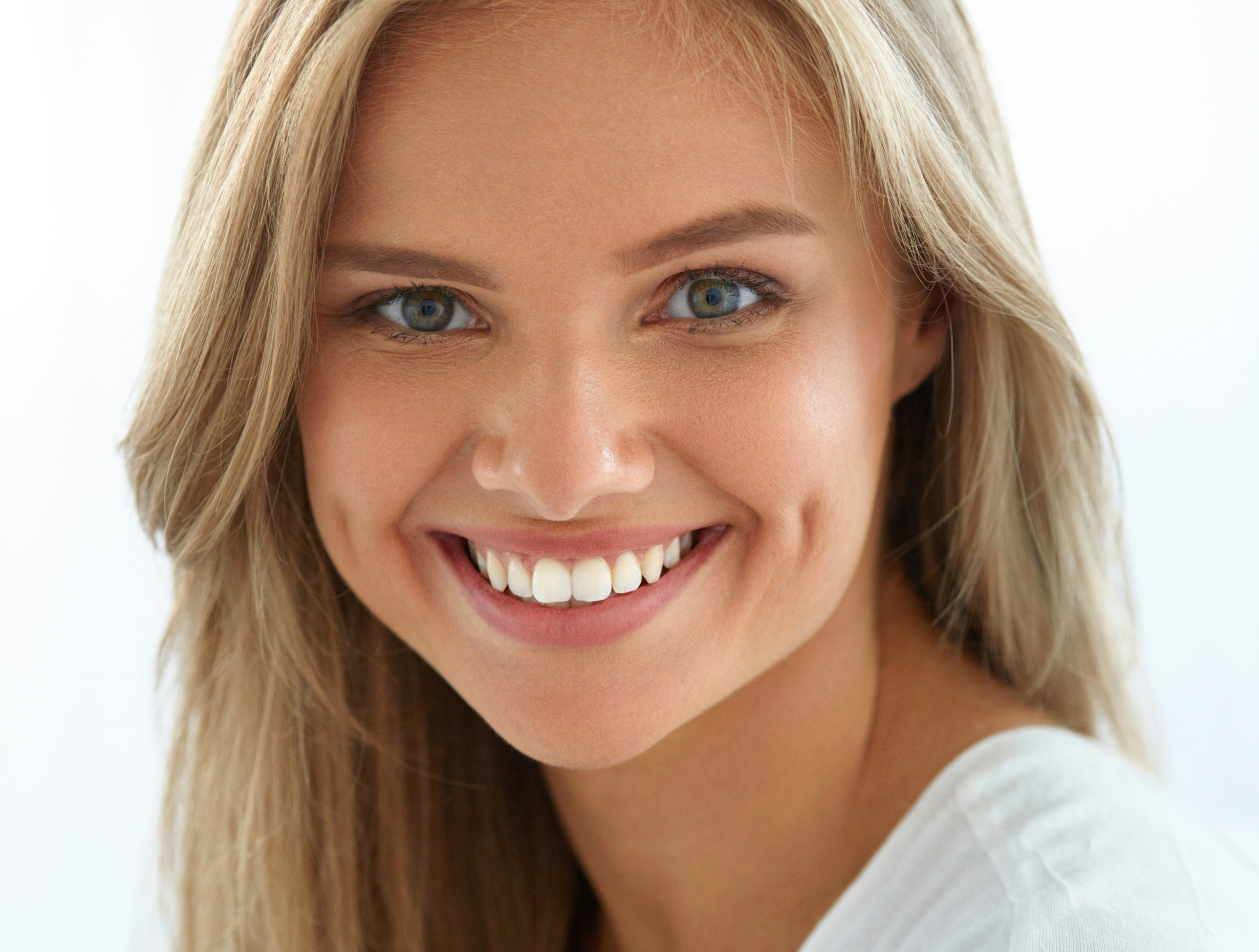 Beauty Woman Portrait. Girl With Beautiful Face Smiling Love Your Smile